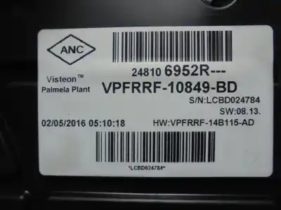 Second-hand car spare part dashboard for renault clio iv life oem iam references 248106952r  