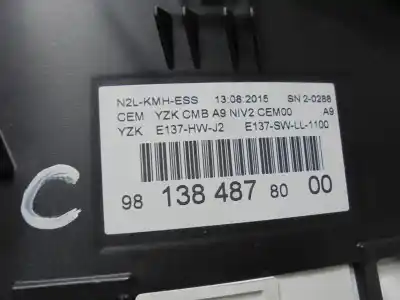 Peça sobressalente para automóvel em segunda mão quadrante por peugeot 208 style referências oem iam 9813848780  