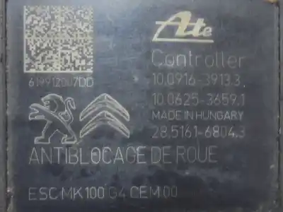 Peça sobressalente para automóvel em segunda mão abs por citroen c-elysee (dd_) 1.6 bluehdi 100 referências oem iam 9822654880  