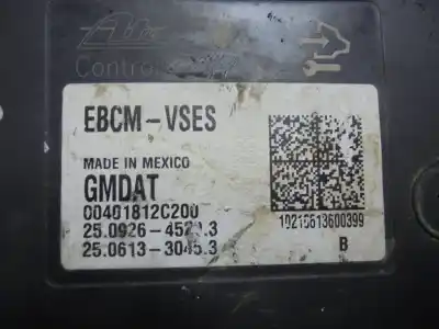 Peça sobressalente para automóvel em segunda mão abs por chevrolet captiva 2.0 diesel cat referências oem iam 25021201904  