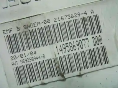 Peça sobressalente para automóvel em segunda mão display gps / multimídia por citroen c8 2.0 hdi cat (rhz / dw10ated) referências oem iam 1495869077  