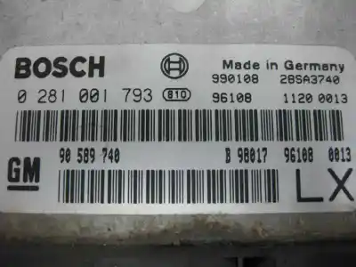 Second-hand car spare part ecu engine control for opel frontera b limited oem iam references 90589740  