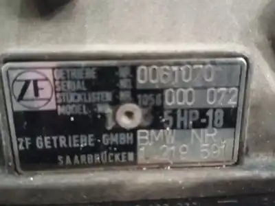 Pezzo di ricambio per auto di seconda mano riduttore per bmw 3 (e36) 320 i riferimenti oem iam 1219591  