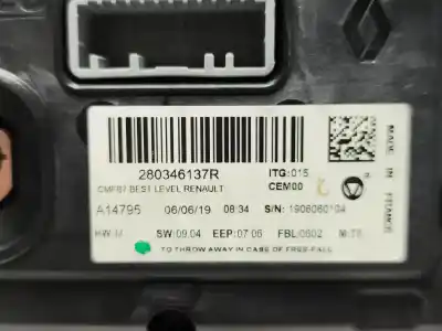 Peça sobressalente para automóvel em segunda mão display gps / multimídia por renault clio v (b7_) 1.0 tce 100 (b7mt) referências oem iam 280346137r  