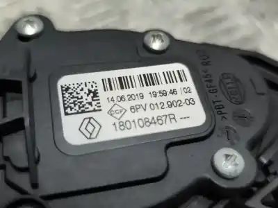 Автозапчастина б/у педаль акселератора для renault clio v (b7_) 1.0 tce 100 (b7mt) посилання на oem iam 180108467r  