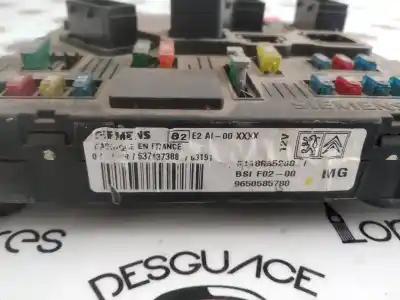 Gebrauchtes Autoersatzteil bsi-steuergerät sicherungskasten zum citroen c3 motor 1.4 ltr. - 54 kw oem-iam-referenzen 9650585780  s118085200