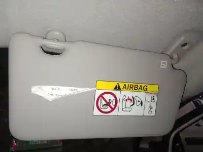 Peça sobressalente para automóvel em segunda mão para-sol direito por nissan note (e12) 1.2 referências oem iam 