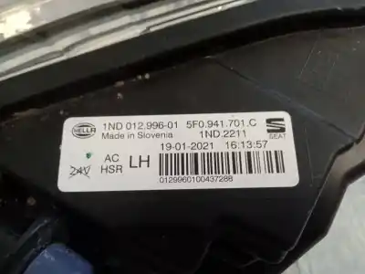 Peça sobressalente para automóvel em segunda mão farol / projetor de nevoeiro esquerdo por seat ateca (kh7, khp) 1.4 tsi referências oem iam 5f0941701c  