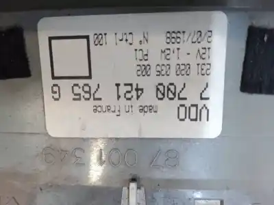 Pezzo di ricambio per auto di seconda mano pannello degli strumenti per renault twingo i (c06_) 1.2 (c066. c068) riferimenti oem iam 7700421765g 231020035002 