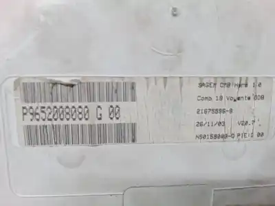 Peça sobressalente para automóvel em segunda mão quadrante por citroen c2 (jm_) 1.6 referências oem iam p9652008080g00 21675596-8 