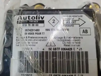 Recambio de automóvil de segunda mano de centralita airbag para peugeot 308 1.6 16v hdi fap referencias oem iam 9674291480 619763800 rgbt7c08cem00