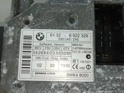 Second-hand car spare part ignition switch for bmw 7 (e65, e66, e67) 735 i, li oem iam references 5wk48000  