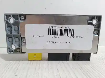 Second-hand car spare part airbag control unit for bmw 7 (e65, e66, e67) 735 i, li oem iam references 65776920481  