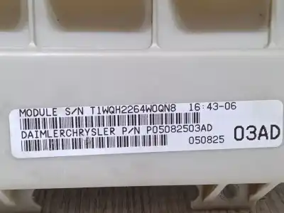 Автозапчасти б/у блок управления бси за chrysler voyager iv (rg, rs) 2.5 crd ссылки oem iam p05082503ad