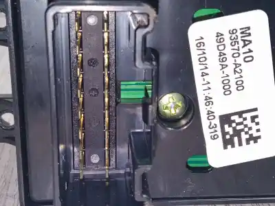 Peça sobressalente para automóvel em segunda mão botão / interruptor elevador vidro dianteiro esquerdo por kia cee´d (jd) 1.6 gt referências oem iam 93570a2100  