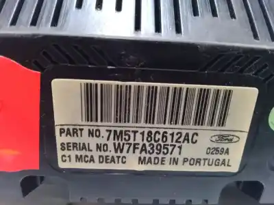 Second-hand car spare part climate control for ford focus ii (da_, hcp, dp) 1.6 tdci oem iam references 7m5t18c612ac  