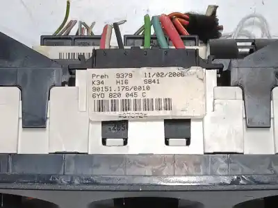 Second-hand car spare part heating / air conditioning control panel for skoda fabia i (6y2) 1.2 oem iam references 6y0820045c  