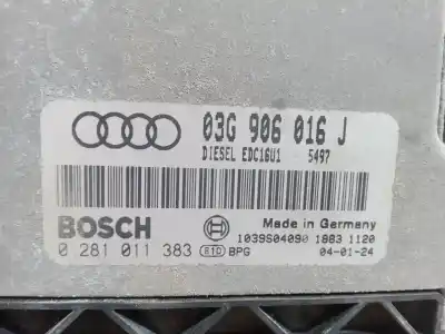 Автозапчастина б/у ЕБУ КОНТРОЛЕР ДВИГУНА для AUDI A3 (8P1)  Посилання на OEM IAM 03G906016J 0281011383 EDC16