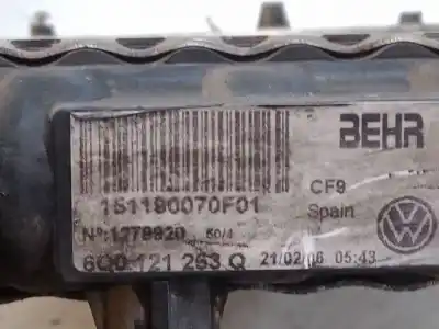 Автозапчасти б/у водяной радиатор за skoda fabia i (6y2) 1.2 ссылки oem iam 6q0121253q  