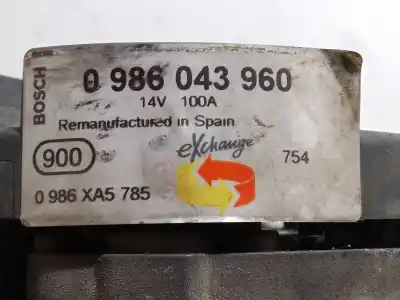 Автозапчасти б/у генератор за opel corsa c (x01) 1.2 (f08, f68) ссылки oem iam 0986043960  