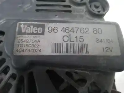 Автозапчастина б/у генератор для citroen c2 (jm_) 1.4 hdi посилання на oem iam 9646476280 2542704a tg15c022