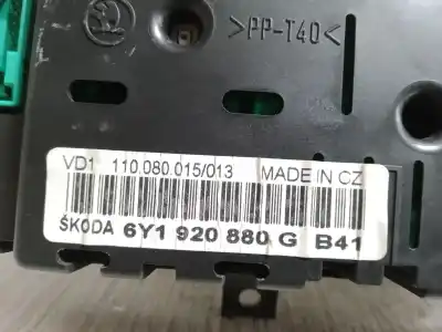 Автозапчастина б/у панель інструментів для skoda fabia i (6y2) 1.4 посилання на oem iam 6y1920880g 110080015013 
