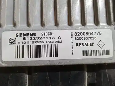 Second-hand car spare part Ecu Engine Control for RENAULT SCÉNIC II (JM0/1_) 1.5 DCI (JM1E, JM16) OEM IAM references 8200804775   8200807626 S122326113A SID301