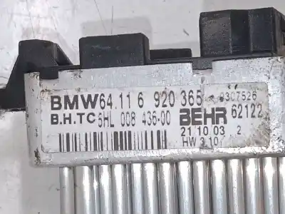 Peça sobressalente para automóvel em segunda mão resistência sofagem chauffage por bmw 3 compact (e46) 320 td referências oem iam 64116920365  