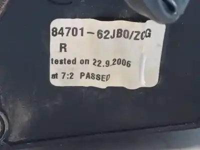 Second-hand car spare part right rearview mirror for suzuki swift iii (mz, ez) 1.3 (rs 413) oem iam references 8470162jb0  