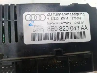 Автозапчастина б/у клімат-контроль для audi a4 b6 avant (8e5) 1.9 tdi quattro посилання на oem iam 8e0820043aa  