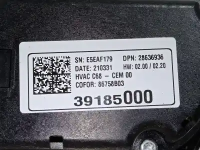 Автозапчастина б/у клімат-контроль для opel corsa f 1.2 (68) посилання на oem iam 39185000  