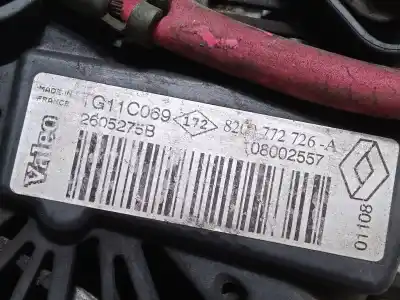 Second-hand car spare part alternator for renault megane ii ranchera familiar (km0/1_) 1.5 dci (km16, km1e) oem iam references 8200772726a 2605275  Second-hand car spare part alternator for renault megane ii ranchera familiar (km0/1_) 1.5 dci (km16, km1e) oem iam references 8200772726a 2605275