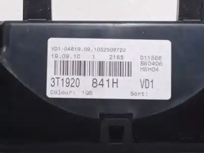 Автозапчастина б/у панель інструментів для skoda superb combi (3t5) 2.0 tdi dpf посилання на oem iam 3t1920841h  