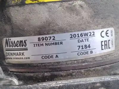 Pezzo di ricambio per auto di seconda mano compressore aria condizionata per nissan qashqai / qashqai +2 i (j10, nj10, jj10e) 1.5 dci riferimenti oem iam 89072  