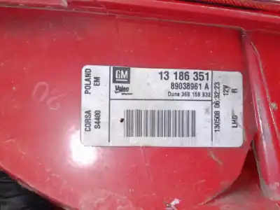 Автозапчасти б/у правый задний фонарь за opel corsa d (s07) 1.3 cdti (l08, l68) ссылки oem iam 13186351 89038961 