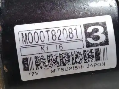 Peça sobressalente para automóvel em segunda mão motor de arranque por peugeot 206 cc (2d) 1.6 referências oem iam m000t82081