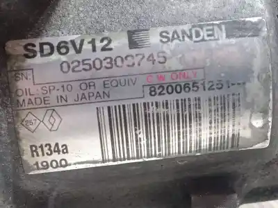 Second-hand car spare part air conditioning compressor for nissan note (e11, ne11) 1.5 dci oem iam references 8200651251 sd6v12 1900 