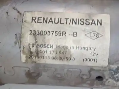 Автозапчасти б/у ДВИГАТЕЛЬ ЗАПУСКАЕТСЯ за DACIA LODGY (JS_)  ссылки OEM IAM 233003759R 0001170647 