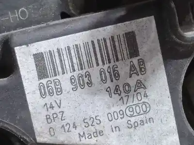 Second-hand car spare part alternator for audi a4 b7 (8ec) 2.0 oem iam references 06b 903 016 ab