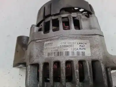 Second-hand car spare part alternator for fiat 500l (351_, 352_) 1.6 d multijet (199lye1b) oem iam references 51884351