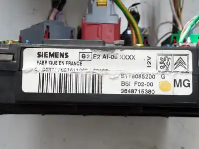 Gebrauchtes Autoersatzteil BSI-STEUERGERÄT Sicherungskasten zum CITROEN C3 I (FC_, FN_)  OEM-IAM-Referenzen 9648715380 S118085200 