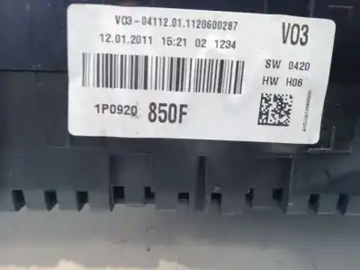 Peça sobressalente para automóvel em segunda mão quadrante por seat leon (1p1) 1.4 tsi referências oem iam 1p0920 850f 