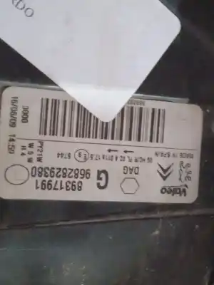 Second-hand car spare part left headlight for peugeot partner tepee 1.6 hdi oem iam references   