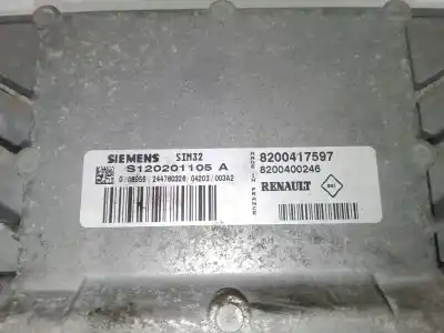 Автозапчасти б/у блок управления двигателем за RENAULT CLIO II (BB_, CB_) 1.2 16V (BB05, BB0W, BB11, BB27, BB2T, BB2U, BB2V, CB05,... ссылки OEM IAM 8200417597  