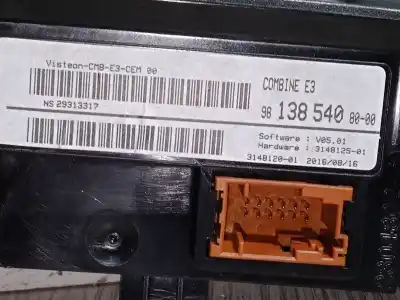 Автозапчастина б/у панель інструментів для citroen c4 cactus 1.2 thp 110 посилання на oem iam 9813854080  