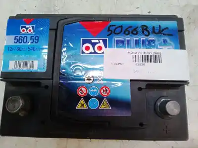 Recambio de automóvil de segunda mano de bateria 60 ah para citroen xsara picasso (n68) 1.6 referencias oem iam   
