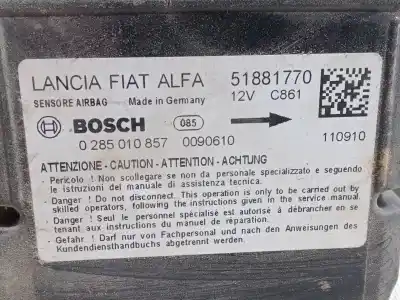 İkinci el araba yedek parçası HAVA YASTIGI KONTROL ÜNITESI için FIAT DOBLO CARGO (263_)  OEM IAM referansları 51881770 0285010857 