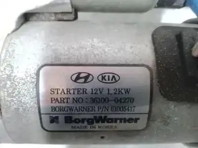 Автозапчастина б/у двигун запускається для kia rio iv (yb, sc, fb) 1.0 t-gdi 100 посилання на oem iam 3610004270  