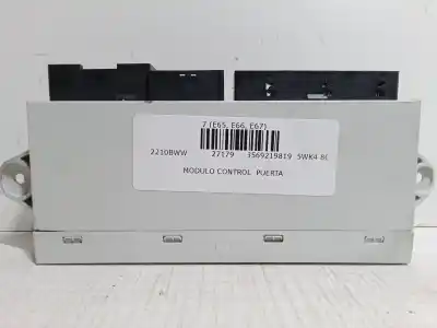 Peça sobressalente para automóvel em segunda mão módulo electrónico do fecho central por bmw 7 (e65, e66, e67) 735 i, li referências oem iam 613569219819 5wk4 8001