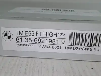Second-hand car spare part central locking pump for bmw 7 (e65, e66, e67) 735 i, li oem iam references 613569219819 5wk4 8001  